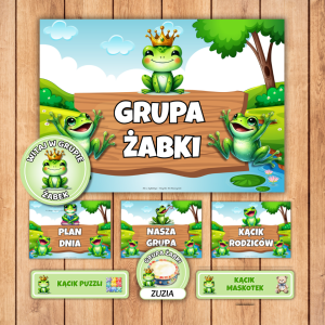 grupa żabki, grupa żabki zestaw startowy, pakiet żabki, grupa przedszkolna żabki