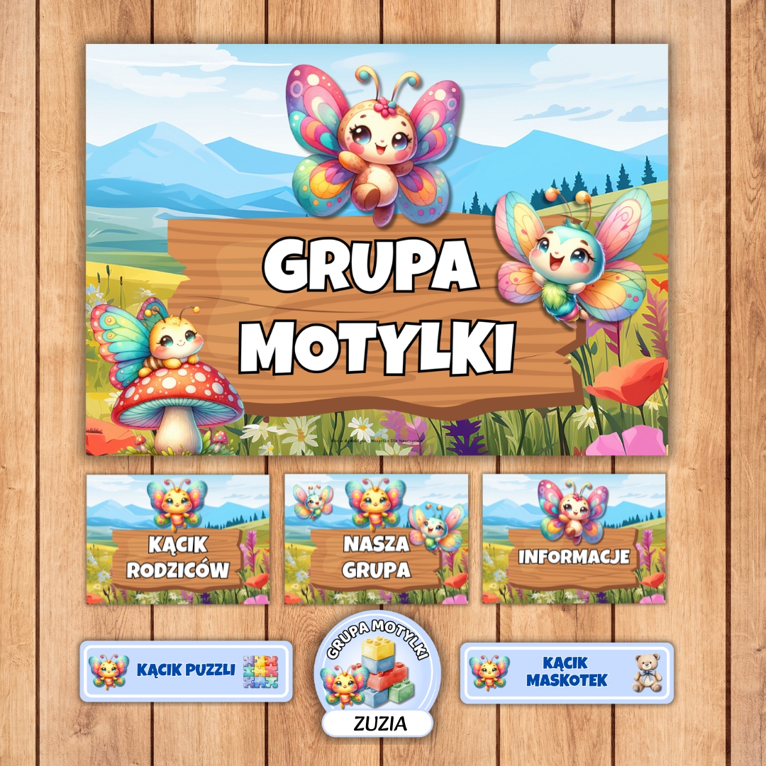 grupa motylki, grupa motylki przedszkole, pakiet startowy motylki