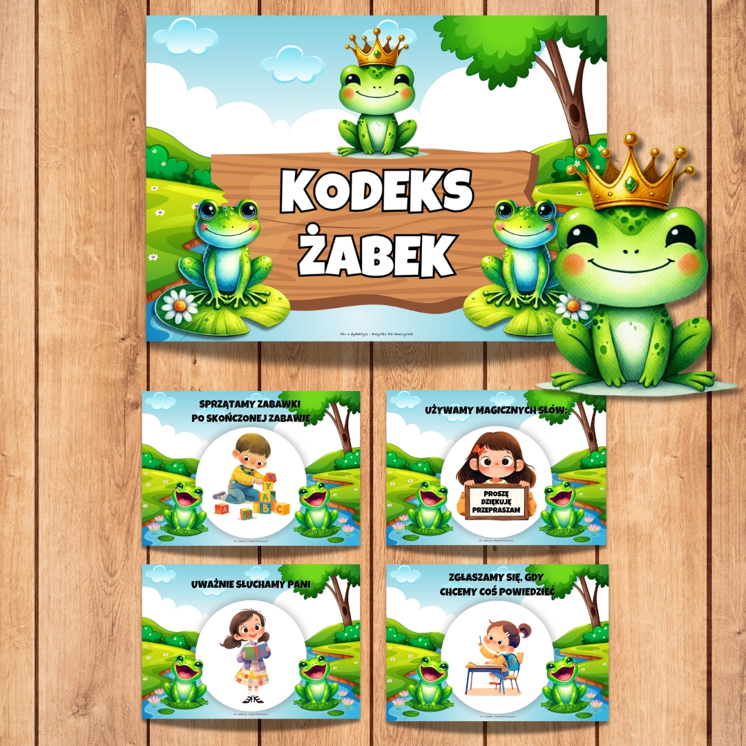 kodeks grupowy żabki, grupa żabki, grupa żabki zestaw startowy, pakiet żabki, grupa przedszkolna żabki