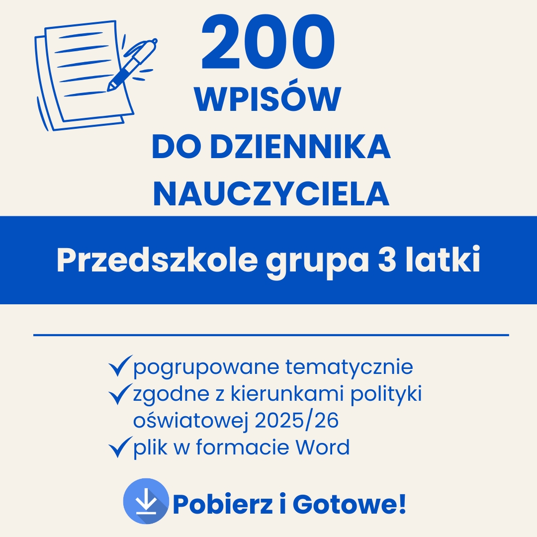 wpisy do dziennika, wpisy do dziennika przedszkole, wpisy do dziennika przedszkole 3 latki, wpisy do dziennika nauczyciela przedszkola