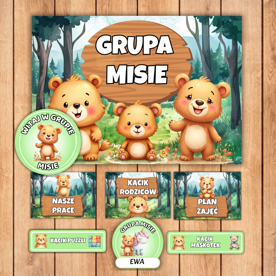 kodeks grupowy misie, grupa misie, grupa przedszkolna misie, grupa misie przedszkole, grupa misie zestaw startowy, grupa misie pakiet