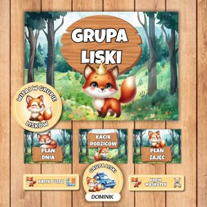 grupa liski, kodeks grupowy liski grupa przedszkolna liski, grupa liski przedszkole, grupa liski pakiet