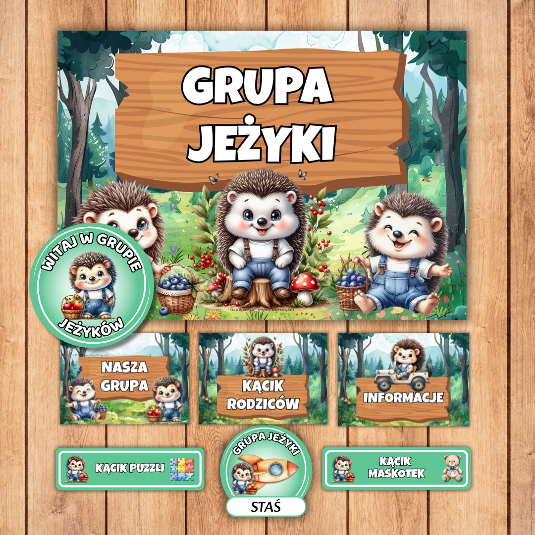 grupa jeżyki, kodeks jeżyki, grupa przedszkolna jeżyki, pakiet na start grupa jeżyki