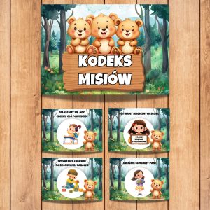 kodeks grupowy misie, grupa misie, grupa przedszkolna misie, grupa misie przedszkole, grupa misie zestaw startowy, grupa misie pakiet