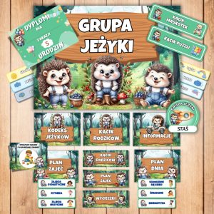 grupa jeżyki, grupa jeżyki przedszkole, grupa jeżyki pakiet startowy, pakiet jeżyki, dyplom urodzinowy jeżyki,