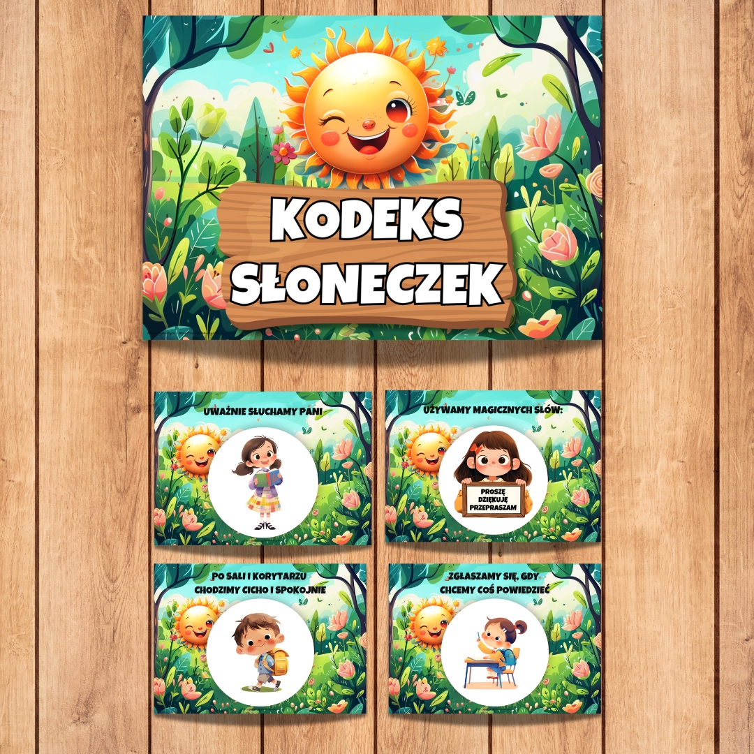 kodeks grupowy słoneczka, kodeks słoneczka, kodeks przedszkolaka grupa słoneczka, grupa słoneczka