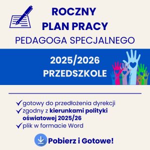 roczny plan pracy pedagoga specjalnego przedszkole, plan pracy pedagoga specjalnego w przedszkolu, pedagog specjalny w przedszkolu dokumentacja, pedagog specjalny, plan pracy pedagoga specjalnego wzór